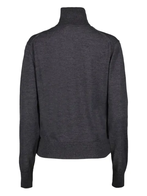 AMI Paris Ami de Coeur wool jumper Grey FKS411KN0025