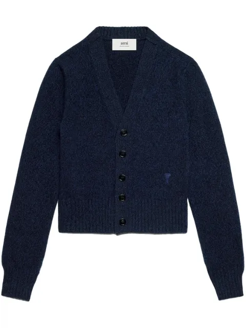 AMI Paris Ami de Coeur cardigan Blue H23FKC127005