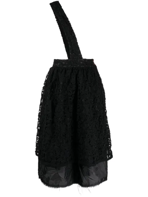 Comme Des Garçons Comme Des Garçons floral-lace high-waisted skirt Black RKA004