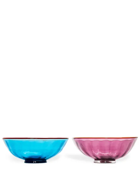 La DoubleJ Luxury Nut bowl (set of two) Blue GLA0010MUR001ASS0002