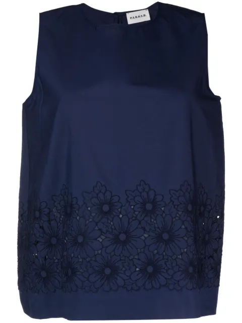 P.A.R.O.S.H. cut-out detail top Blue D312396CHRISTEL