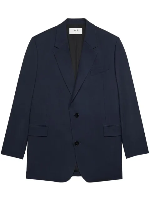 AMI Paris single-breasted blazer Blue H23HBV301WV0026