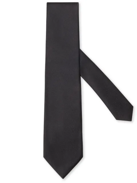 Zegna mulberry silk tie Black E8D60T1P8