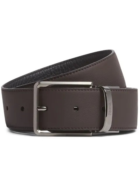 Zegna reversible leather belt Brown LHACRB022UZ