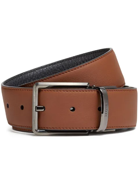 Zegna reversible leather belt Brown LHACRB022UZ