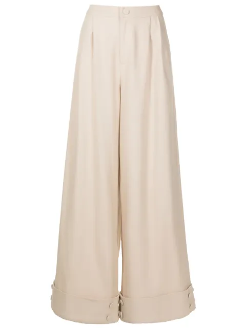Neriage Lirio wide-leg trousers Neutrals PRD03075