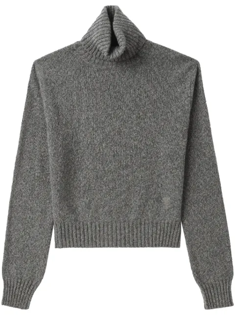 AMI Paris Ami de Coeur mélange-effect jumper Grey H23FKS427005