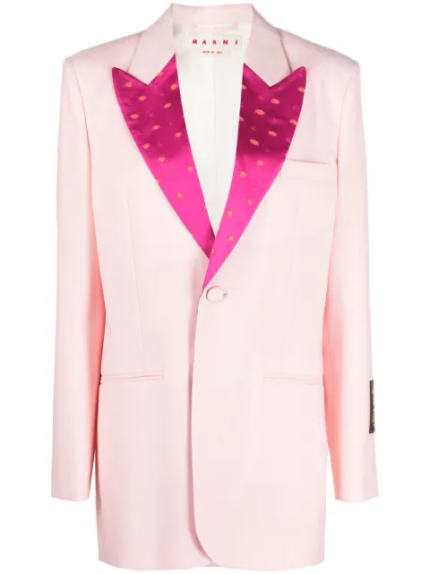 Marni single-breasted blazer Pink GIMA0229QUTW839