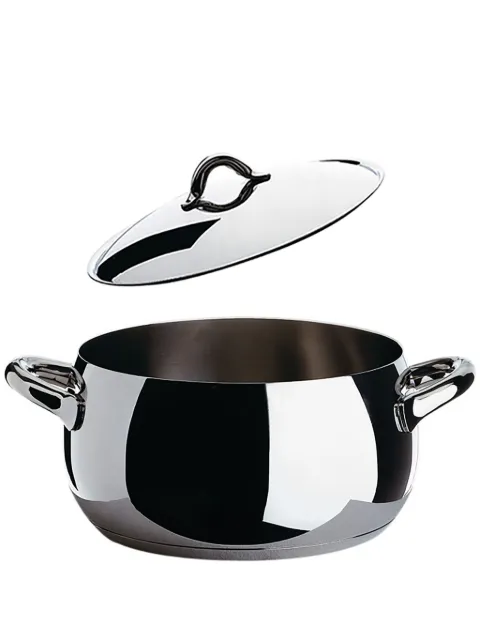 Alessi low stainless steel casserole pot (24cm) Silver SG20024CC