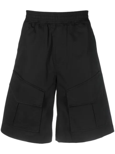 Neil Barrett elasticated-waistband bermuda shorts Black PBPA091U003