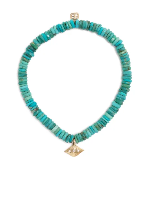 Sydney Evan 14kt yellow gold Evil Eye turquoise bracelet Blue CJP2959Y5516M