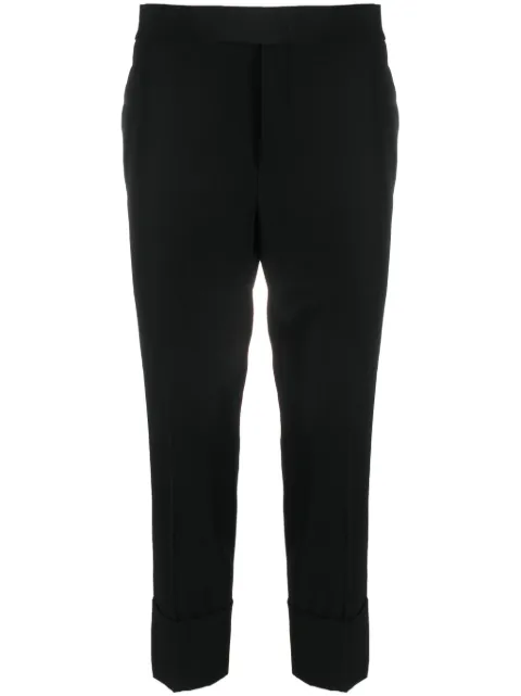 SAPIO straight-leg cropped trousers Black N7