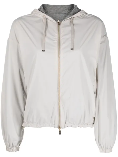 Herno reversible hooded lightweight jacket Neutrals GI00022DR12431S