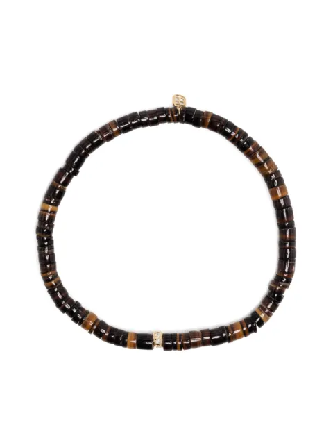 Sydney Evan 14kt yellow gold diamond beaded bracelet Brown C36908Y6515M