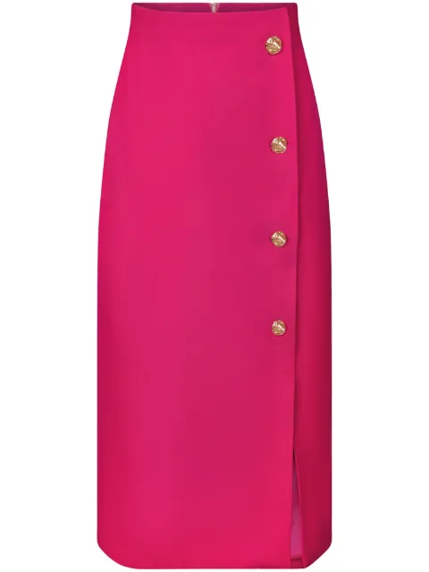 Nina Ricci high-waisted wool pencil skirt Pink 23ACJU005WV0241U2741