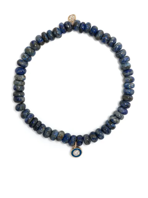 Sydney Evan 14kt yellow gold lapis lazuli beaded bracelet Blue CJP2431CBY8547M