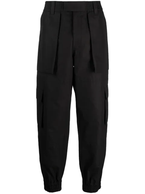 Alexander McQueen cotton cargo trousers Black 746127QVS77
