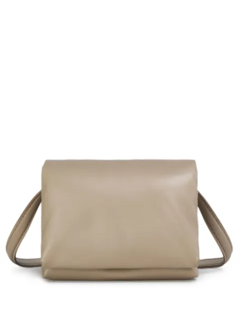 Marni mini Prisma leather clutch bag Neutrals PHMO0033U0P5298
