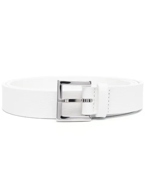 Orciani grained leather belt White U08172