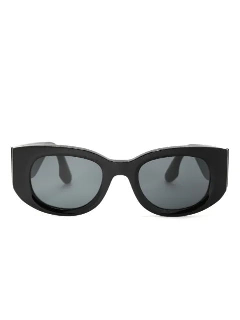Victoria Beckham Eyewear tinted-lenses oval-frame sunglasses Black VB654S001