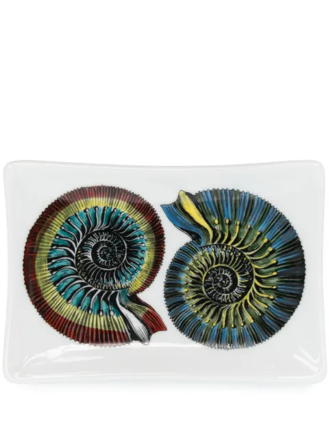 Fornasetti Giro di Conchiglie porcelain ashtray White P37Y365