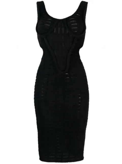 Genny cut-out detail bodycon dress Black 75AAF855CMX08