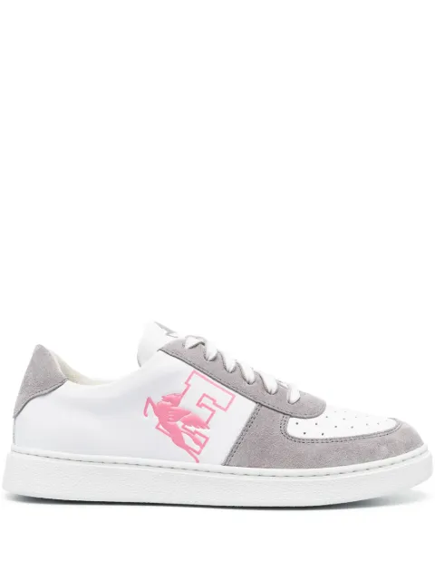 ETRO Pegaso leather sneakers Grey 121703008