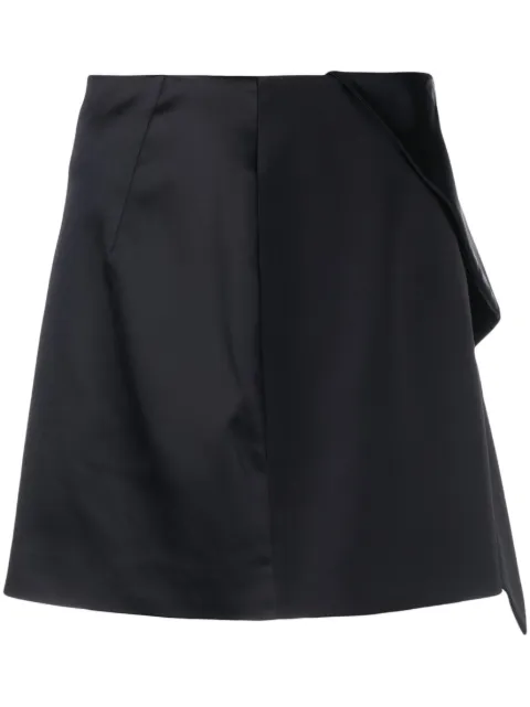 Genny satin-finish miniskirt Black 75AAE304N0115