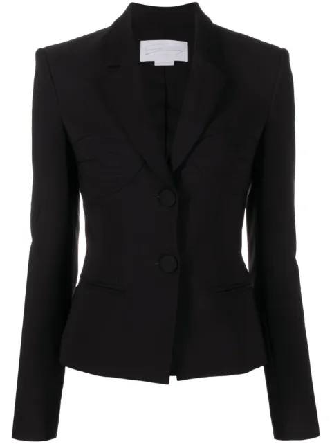 Genny single-breasted blazer Black 75AAQ513N0115