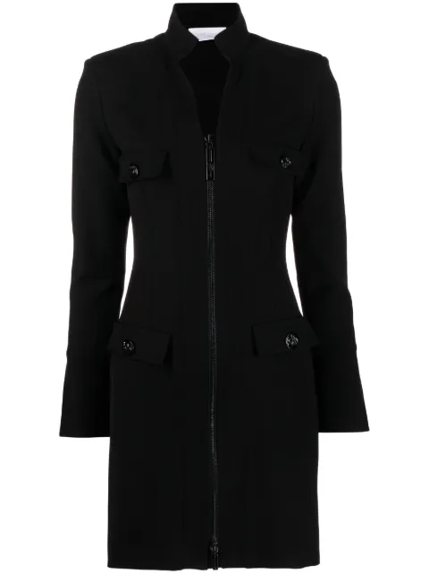 Genny zip-up tailored minidress Black 75AAO406N0245