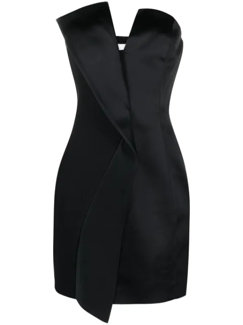 Genny strapless panelled minidress Black 75AAO401N0115