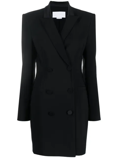 Genny double-breasted taylored minidress Black 75AAO412N0115