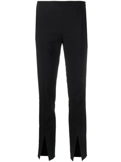 Genny front-slit cropped trousers Black 75AAA110N0115