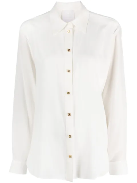 Givenchy long-sleeve silk shirt White BW615L14M8