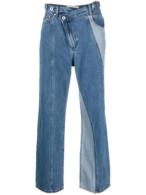 Feng Chen Wang deconstructed-design denim jeans Blue FUS15TR20