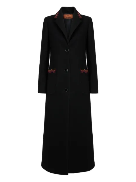 Missoni button-closure coat Black DS23WC0ZBW00OY