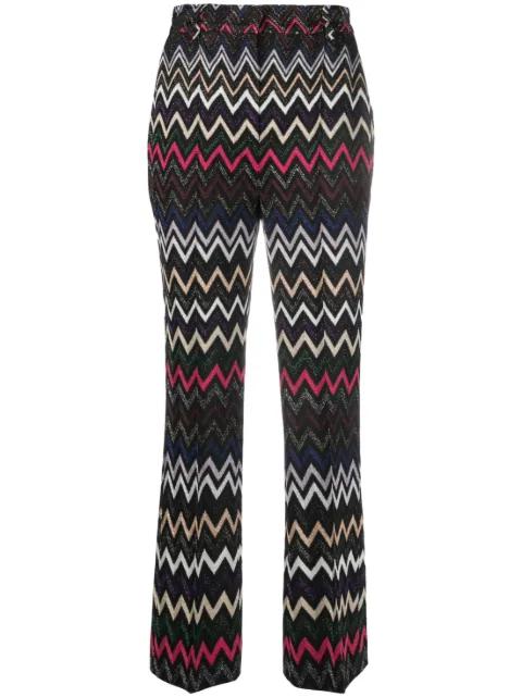 Missoni Zigzag lurex trousers Black DS23WI1CBR00OY