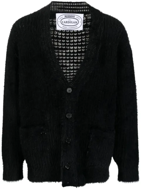Missoni brushed V-neck cardigan Black US23WM07BK026I