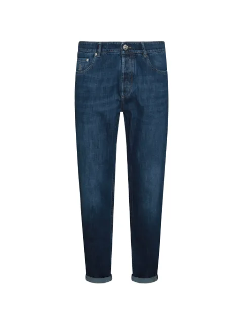 Brunello Cucinelli mid-rise tapered jeans Blue M0Z37D3210C1468