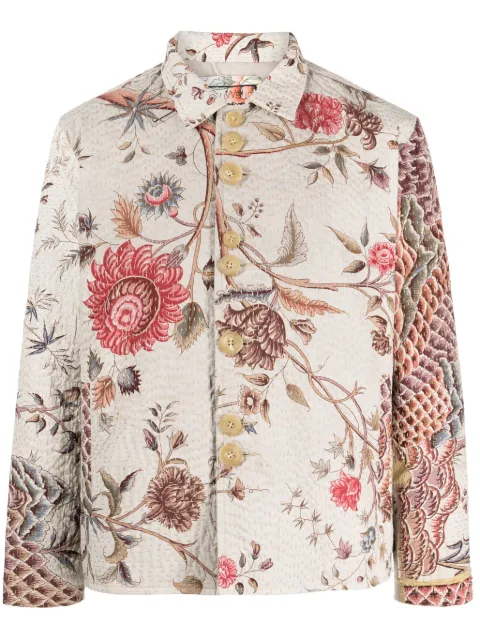 By Walid floral-print cotton jacket Multicolour ROYJACKETL