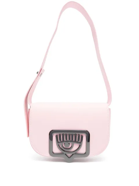 Chiara Ferragni Eyelike-plaque shoulder bag Pink 75SB4BB9ZS517