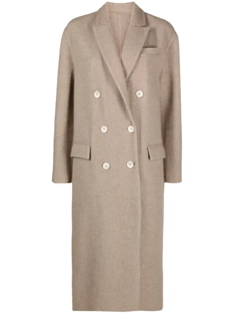 Brunello Cucinelli double-breasted cashmere coat Neutrals MD5589738C002