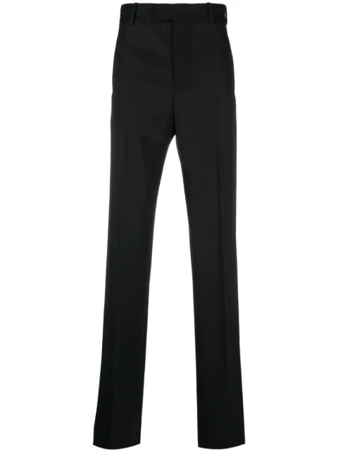 Alexander McQueen straight-leg wool trousers Black 745581QVU91