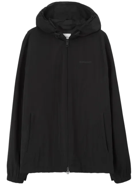 Burberry logo-print long-sleeve hoodie Black 8070939
