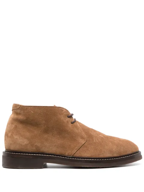 Brunello Cucinelli lace-up suede ankle boots Brown MZUPEAE817C8050