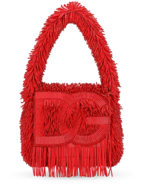 Dolce & Gabbana DG Logo embroidered tote bag Red BB7517AR474
