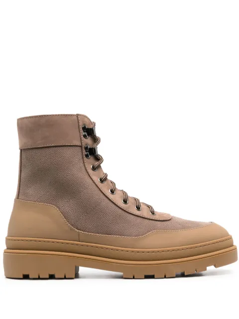Brunello Cucinelli suede lace-up boots Brown MZUUDHI788CCF46