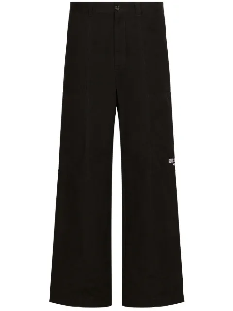 Dolce & Gabbana DGVIB3 logo-print wide-leg trousers Black GP02GZHUMS8