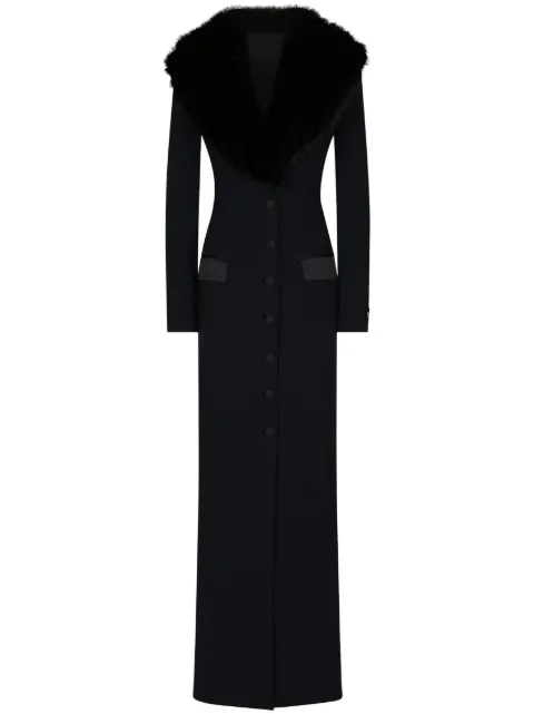 Dolce & Gabbana single-breasted fitted-waist coat Black F0W0VTFUAFZ
