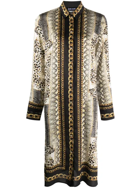 Just Cavalli animal-print dress Black 75PAL227NS361